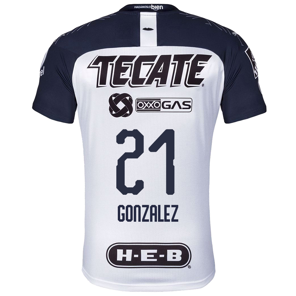 Heren Arturo Gonzalez 21 Uitshirt Uittenue Wit Voetbalshirt 2019 20 Shirt Belgie