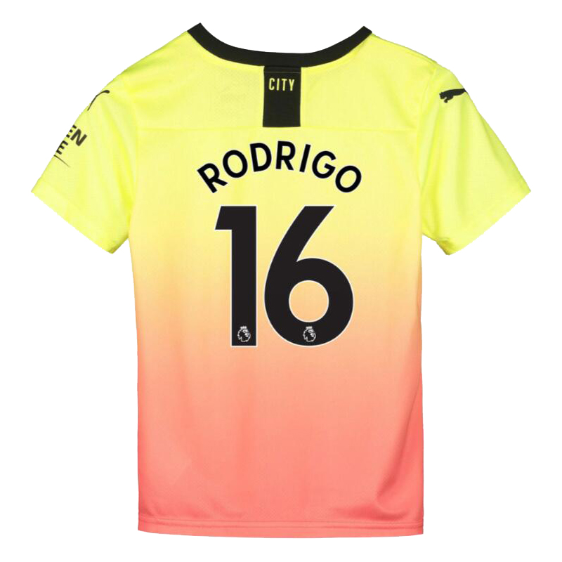 Kinderen Rodrigo 16 Derdeshirt Derde Collectie Geel Oranje Voetbalshirt 2019/20 Shirt België