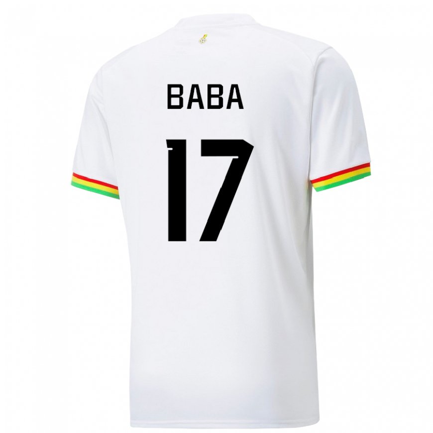 Kandiny Kinderen Ghanees Abdul-rahman Baba #17 Wit Thuisshirt Thuistenue 22-24 T-shirt België