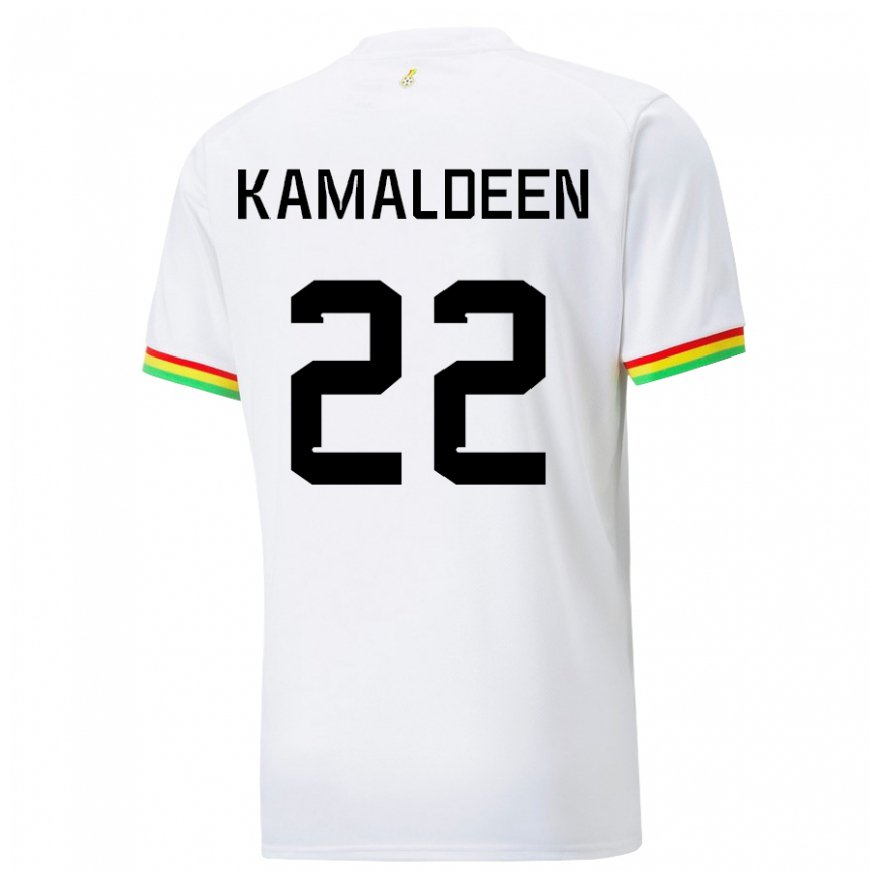 Kandiny Kinderen Ghanees Kamaldeen Sulemana #22 Wit Thuisshirt Thuistenue 22-24 T-shirt België