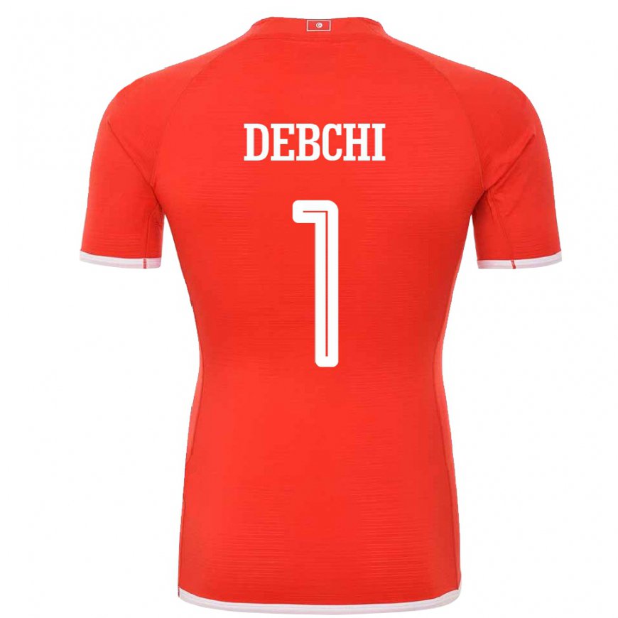 Kandiny Kinderen Tunesisch Mohamed Sedki Debchi #1 Rood Thuisshirt Thuistenue 22-24 T-shirt België