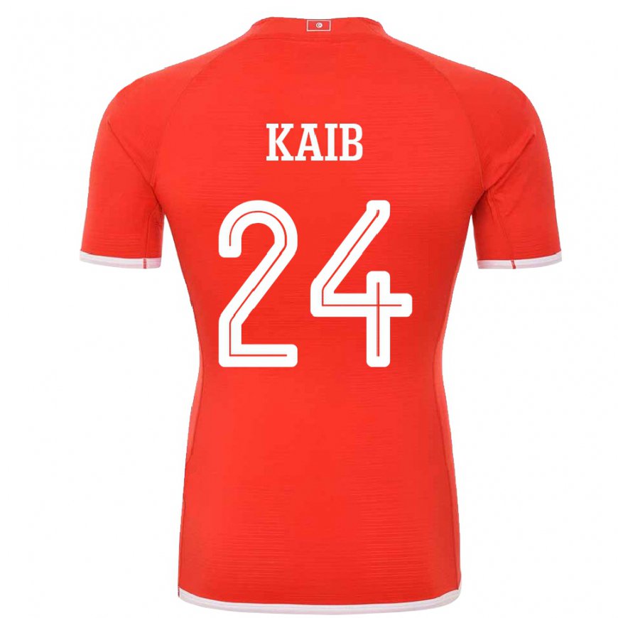 Kandiny Niño Camiseta Túnez Rami Kaib #24 Rojo 1ª Equipación 22-24 La Camisa México