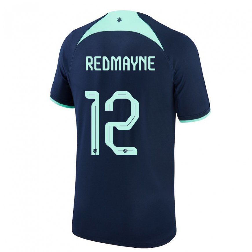 Kandiny Bambino Maglia Australia Andrew Redmayne #12 Blu Scuro Kit Gara Away 22-24 Maglietta