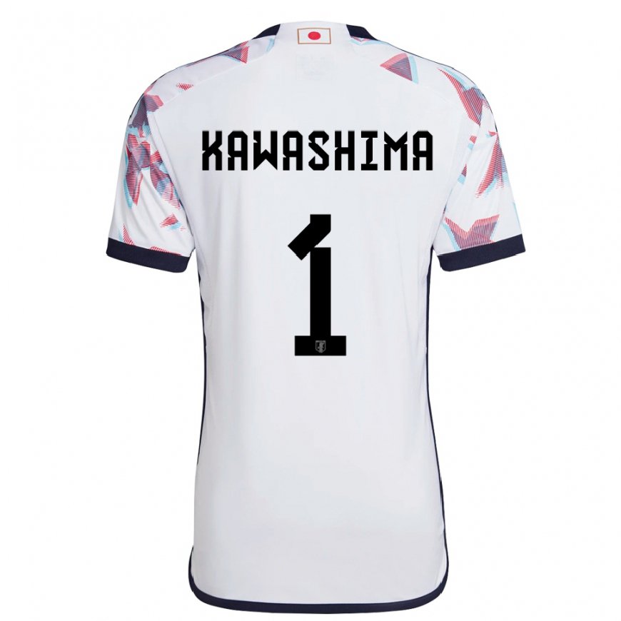 Kandiny Bambino Maglia Giappone Eiji Kawashima #1 Bianco Kit Gara Away 22-24 Maglietta