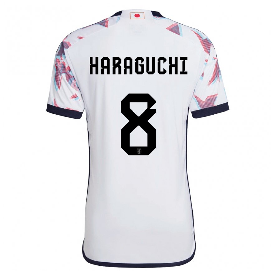 Kandiny Kinder Japanische Genki Haraguchi #8 Weiß Auswärtstrikot Trikot 22-24 T-shirt Österreich