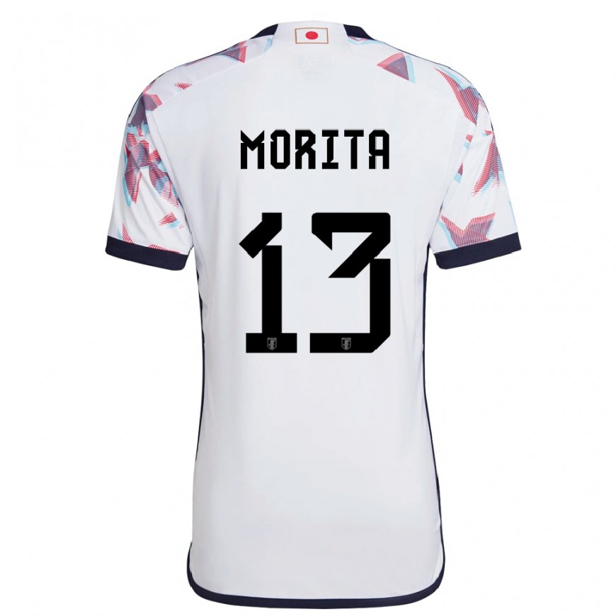 Kandiny Niño Camiseta Japón Hidemasa Morita #13 Blanco 2ª Equipación 22-24 La Camisa