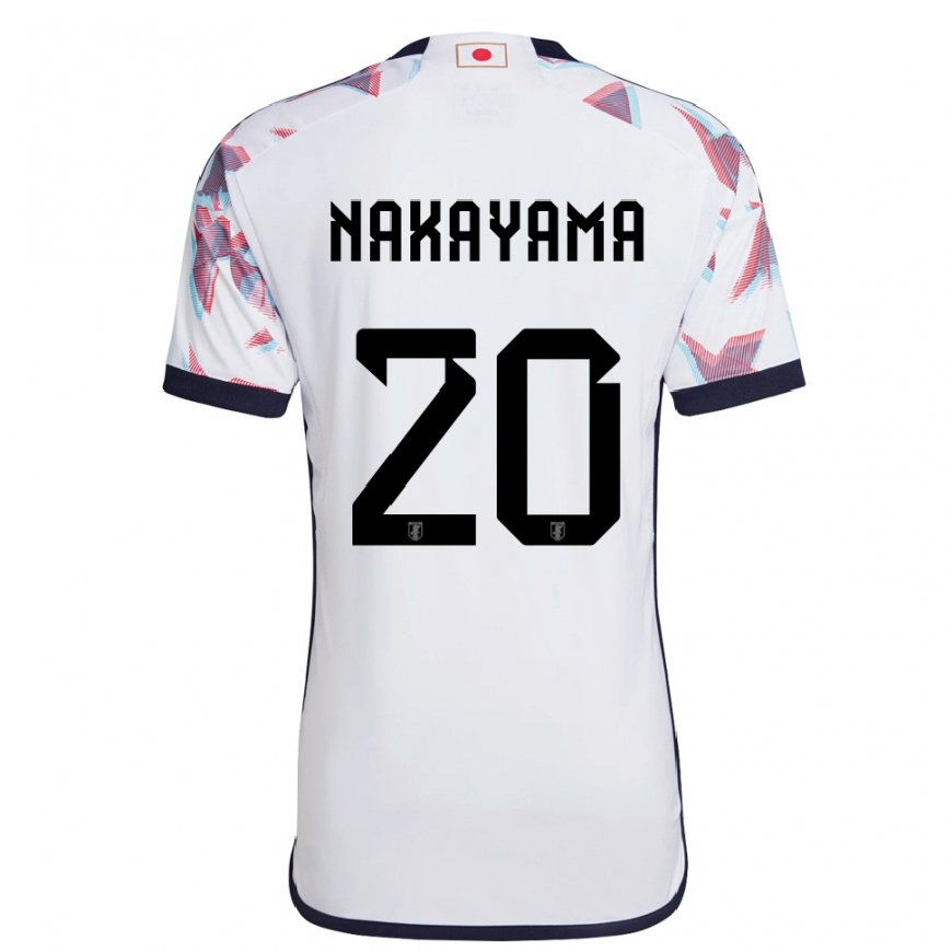 Kandiny Kinder Japanische Yuta Nakayama #20 Weiß Auswärtstrikot Trikot 22-24 T-shirt Österreich