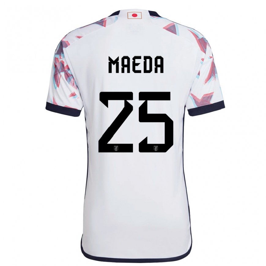 Kandiny Niño Camiseta Japón Daizen Maeda #25 Blanco 2ª Equipación 22-24 La Camisa