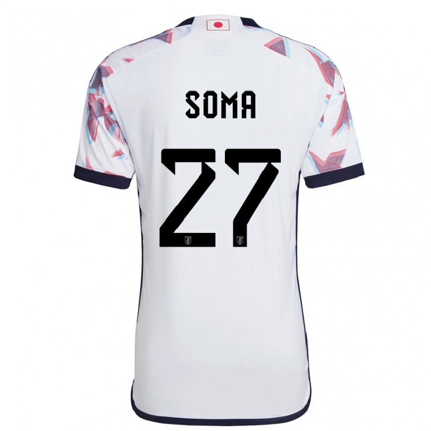 Kandiny Kinder Japanische Yuki Soma #27 Weiß Auswärtstrikot Trikot 22-24 T-shirt Österreich