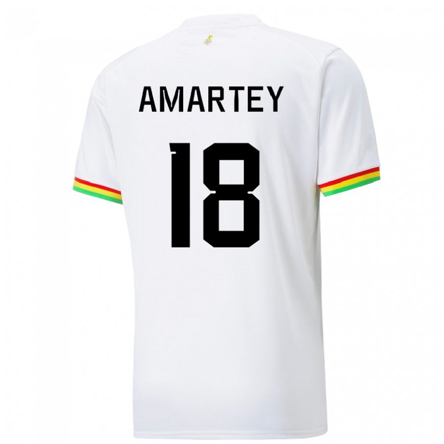 Kandiny Heren Ghanees Daniel Amartey #18 Wit Thuisshirt Thuistenue 22-24 T-shirt België