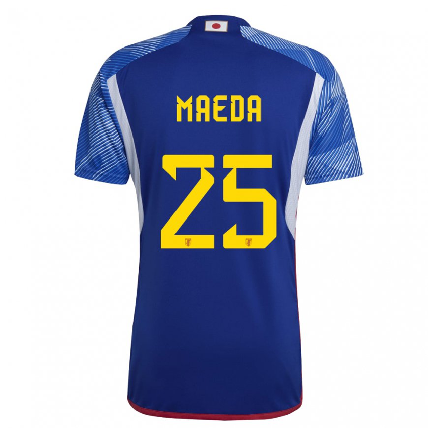 Kandiny Uomo Maglia Giappone Daizen Maeda #25 Blu Reale Kit Gara Home 22-24 Maglietta