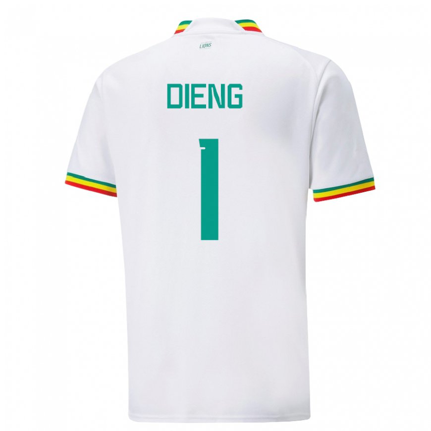 Kandiny Heren Senegalees Timothy Dieng #1 Wit Thuisshirt Thuistenue 22-24 T-shirt België