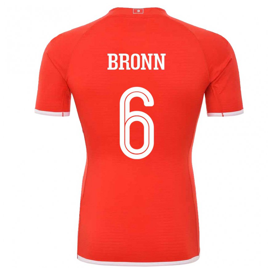 Kandiny Heren Tunesisch Dylan Bronn #6 Rood Thuisshirt Thuistenue 22-24 T-shirt België