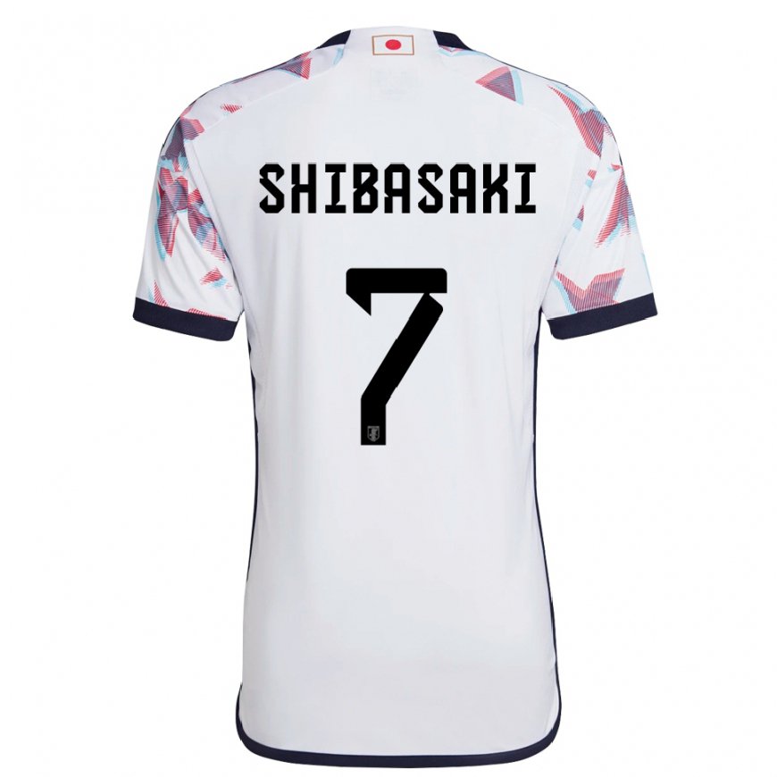 Kandiny Heren Japans Gaku Shibasaki #7 Wit Uitshirt Uittenue 22-24 T-shirt