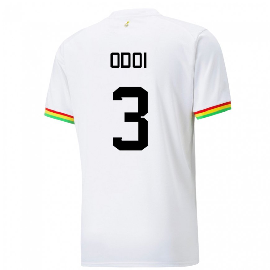 Kandiny Dames Ghanees Denis Odoi #3 Wit Thuisshirt Thuistenue 22-24 T-shirt