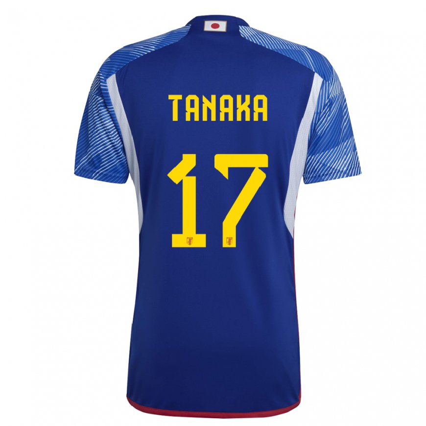 Kandiny Damen Japanische Ao Tanaka #17 Königsblau Heimtrikot Trikot 22-24 T-shirt Österreich