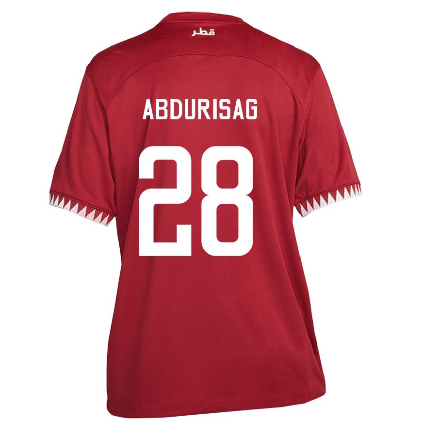 Kandiny Damen Katarische Yusuf Abdurisag #28 Kastanienbraun Heimtrikot Trikot 22-24 T-shirt Österreich