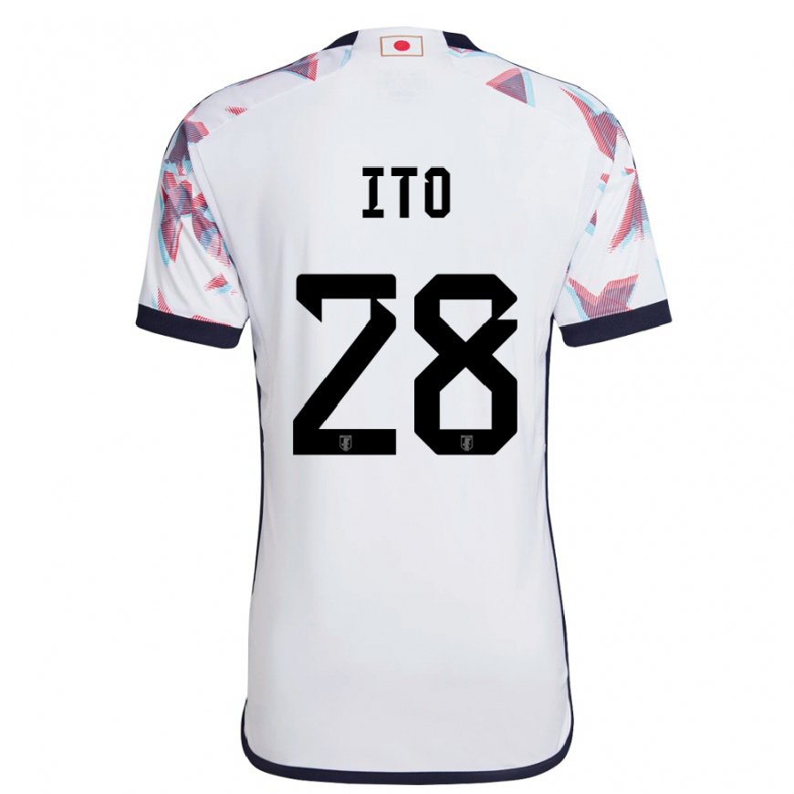 Kandiny Dames Japans Hiroki Ito #28 Wit Uitshirt Uittenue 22-24 T-shirt