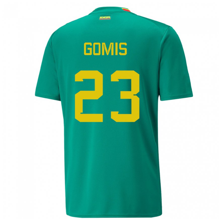 Kandiny Dames Senegalees Alfred Gomis #23 Groente Uitshirt Uittenue 22-24 T-shirt België