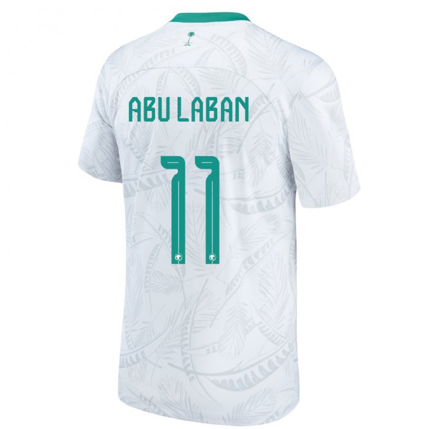 Kandiny Bambino Maglia Arabia Saudita Dalia Abu Laban #11 Bianco Kit Gara Home 22-24 Maglietta