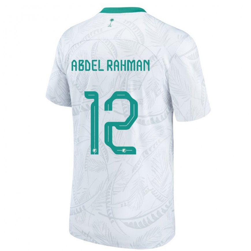 Kandiny Bambino Maglia Arabia Saudita Mona Abdel Rahman #12 Bianco Kit Gara Home 22-24 Maglietta