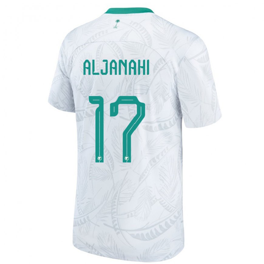 Kandiny Kinder Saudi-arabische Nawaf Aljanahi #17 Weiß Heimtrikot Trikot 22-24 T-shirt Österreich