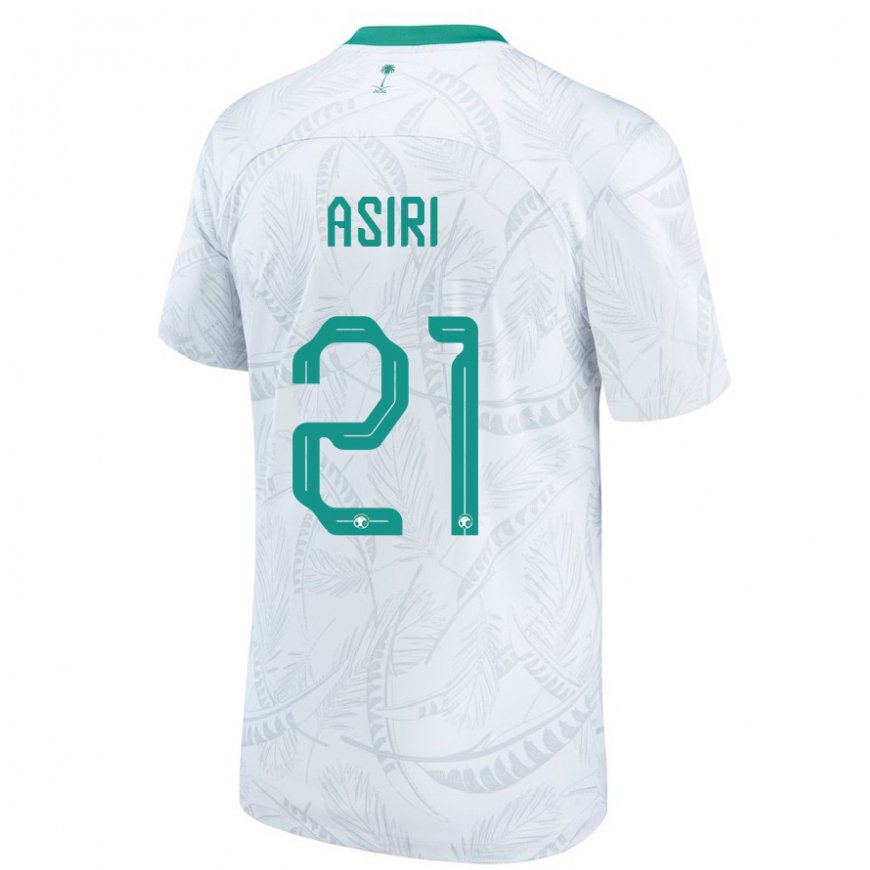 Kandiny Bambino Maglia Arabia Saudita Haitham Asiri #21 Bianco Kit Gara Home 22-24 Maglietta