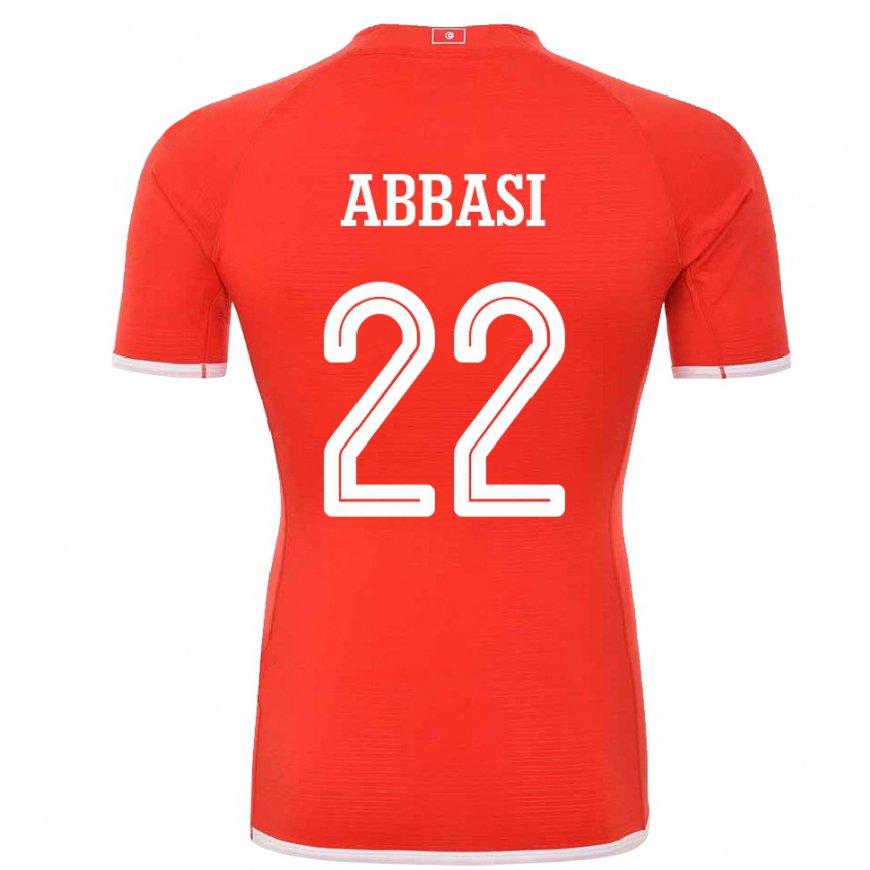 Kandiny Niño Camiseta Túnez Bechir Abbasi #22 Rojo 1ª Equipación 22-24 La Camisa México