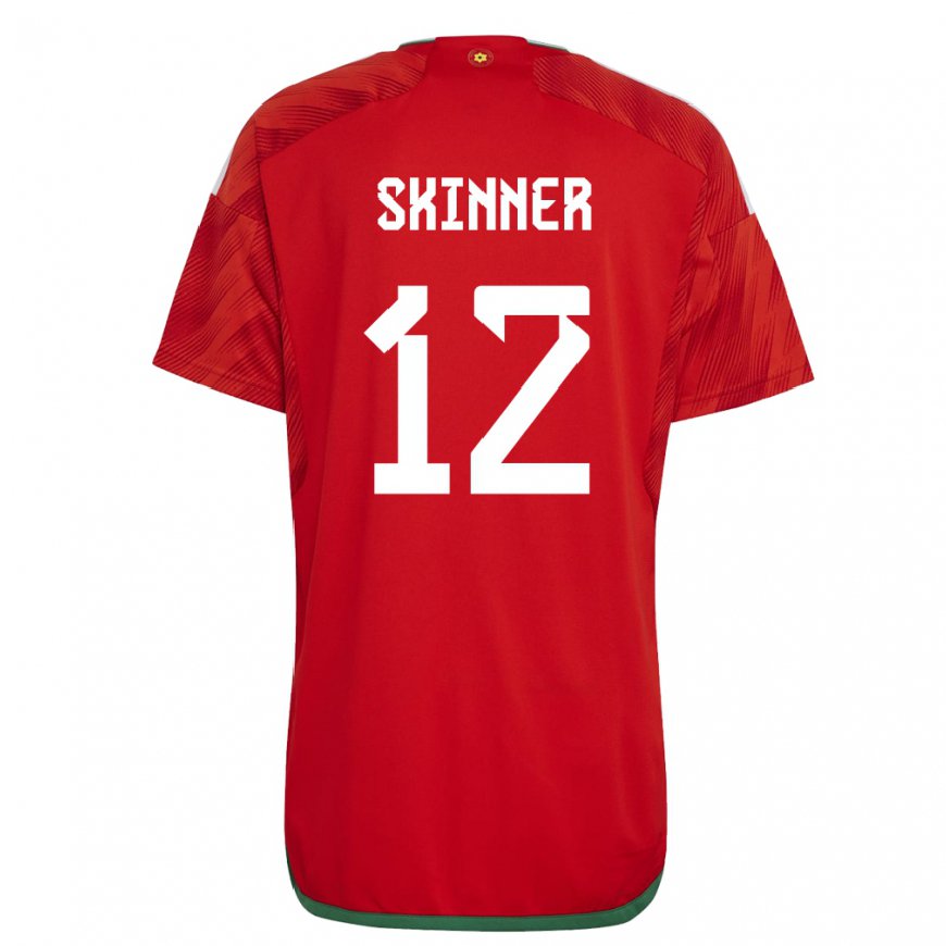 Kandiny Kinderen Welsh Claire Skinner #12 Rood Thuisshirt Thuistenue 22-24 T-shirt