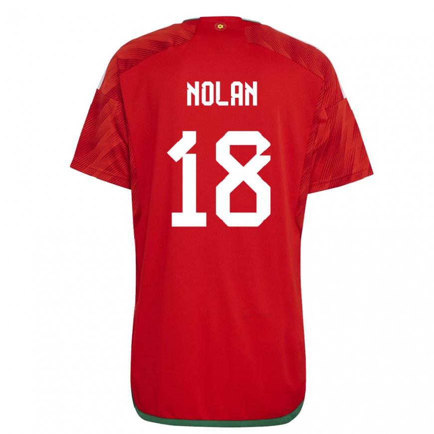 Kandiny Kinderen Welsh Kylie Nolan #18 Rood Thuisshirt Thuistenue 22-24 T-shirt