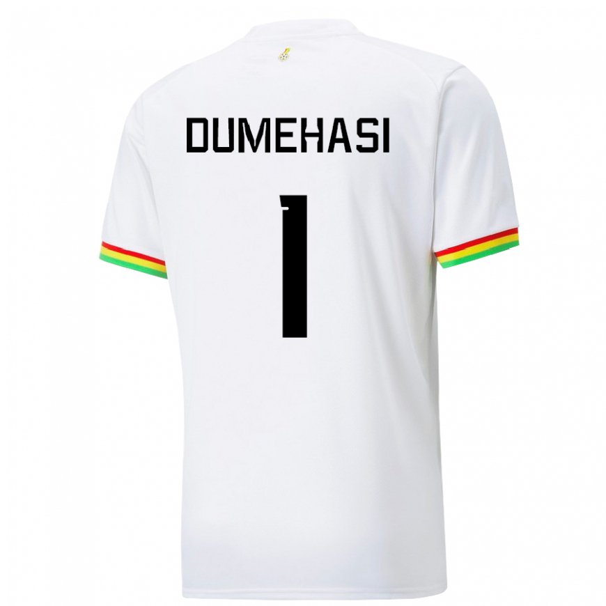 Kandiny Kinder Ghanaische Fafali Dumehasi #1 Weiß Heimtrikot Trikot 22-24 T-shirt Österreich