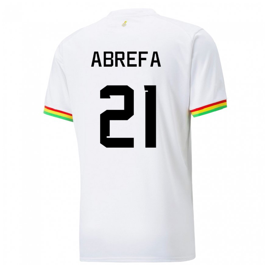 Kandiny Kinderen Ghanees Kelvin Abrefa #21 Wit Thuisshirt Thuistenue 22-24 T-shirt België