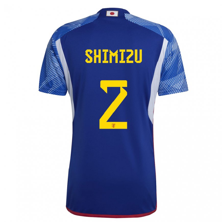 Kandiny Niño Camiseta Japón Risa Shimizu #2 Azul Real 1ª Equipación 22-24 La Camisa