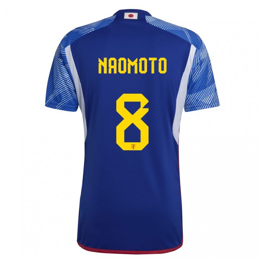 Kandiny Niño Camiseta Japón Hikaru Naomoto #8 Azul Real 1ª Equipación 22-24 La Camisa