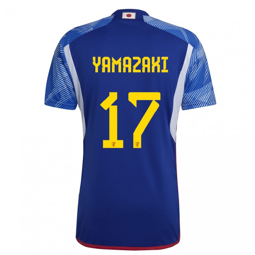 Kandiny Kinderen Japans Taishin Yamazaki #17 Koningsblauw Thuisshirt Thuistenue 22-24 T-shirt