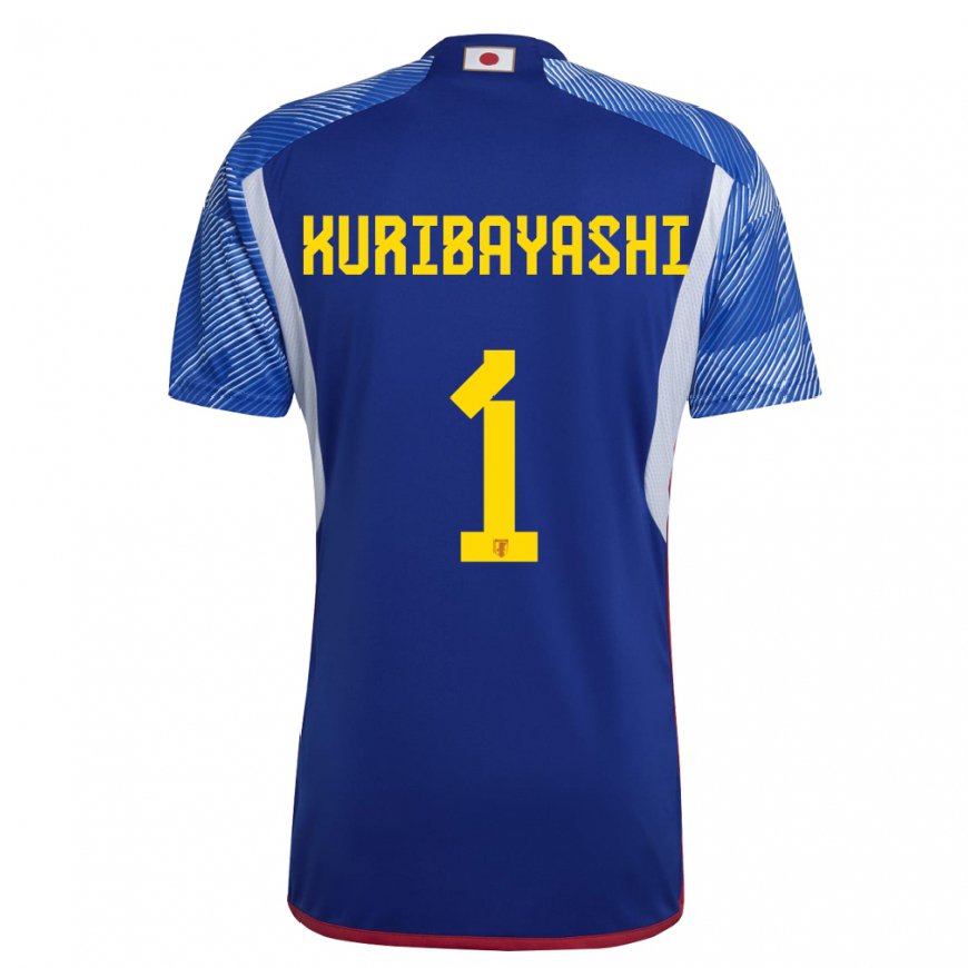 Kandiny Kinder Japanische Hayato Kuribayashi #1 Königsblau Heimtrikot Trikot 22-24 T-shirt Österreich