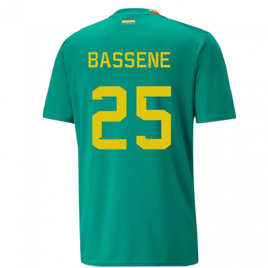 Kandiny Kinderen Senegalees Pascaline Bassene #25 Groente Uitshirt Uittenue 22-24 T-shirt