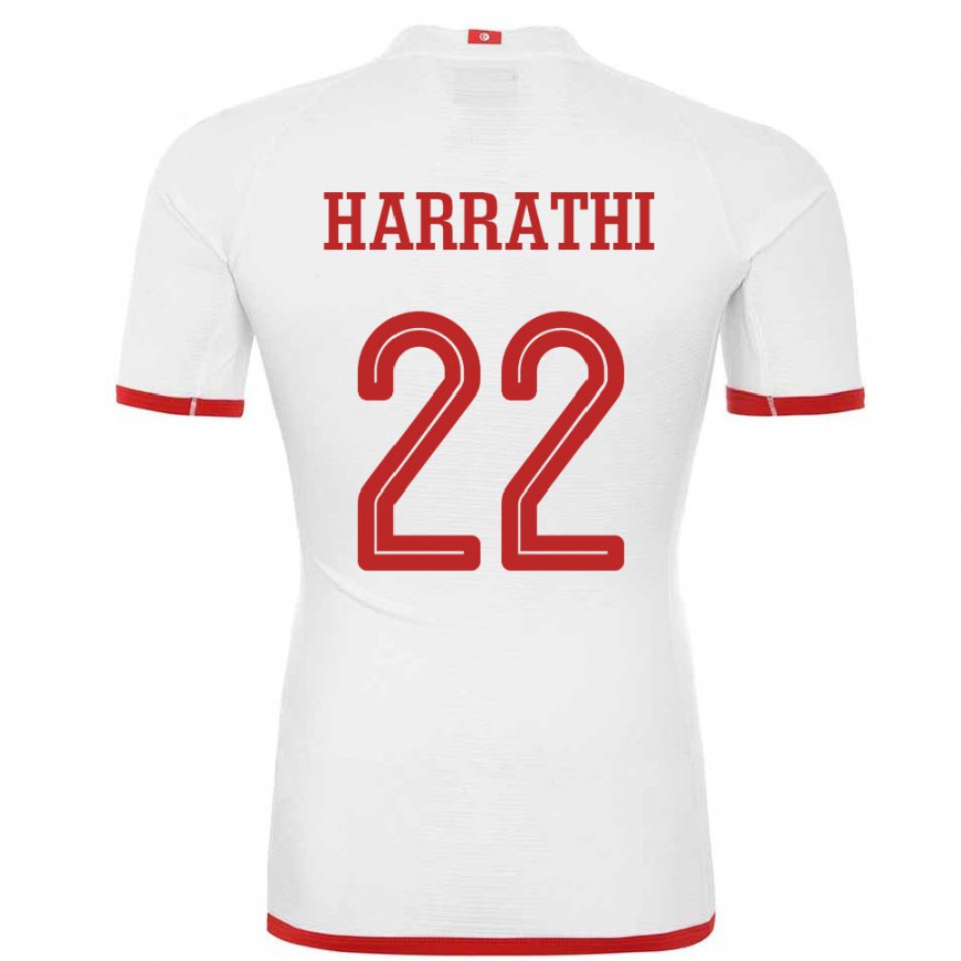 Kandiny Niño Camiseta Túnez Najla Harrathi #22 Blanco 2ª Equipación 22-24 La Camisa México