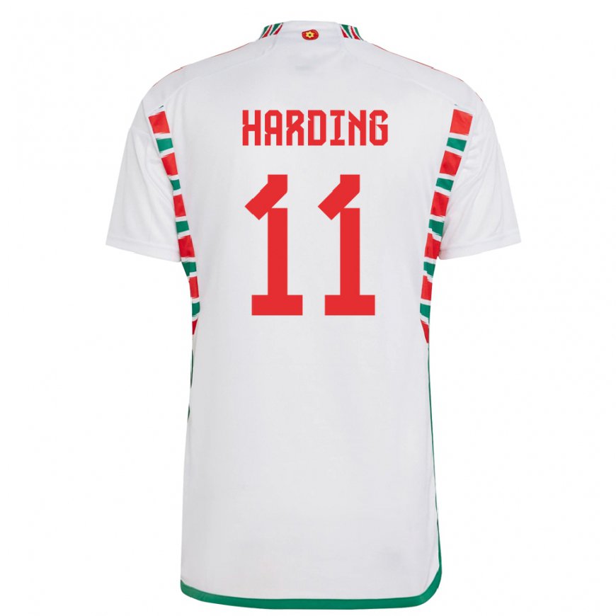 Kandiny Kinderen Welsh Natasha Harding #11 Wit Uitshirt Uittenue 22-24 T-shirt België