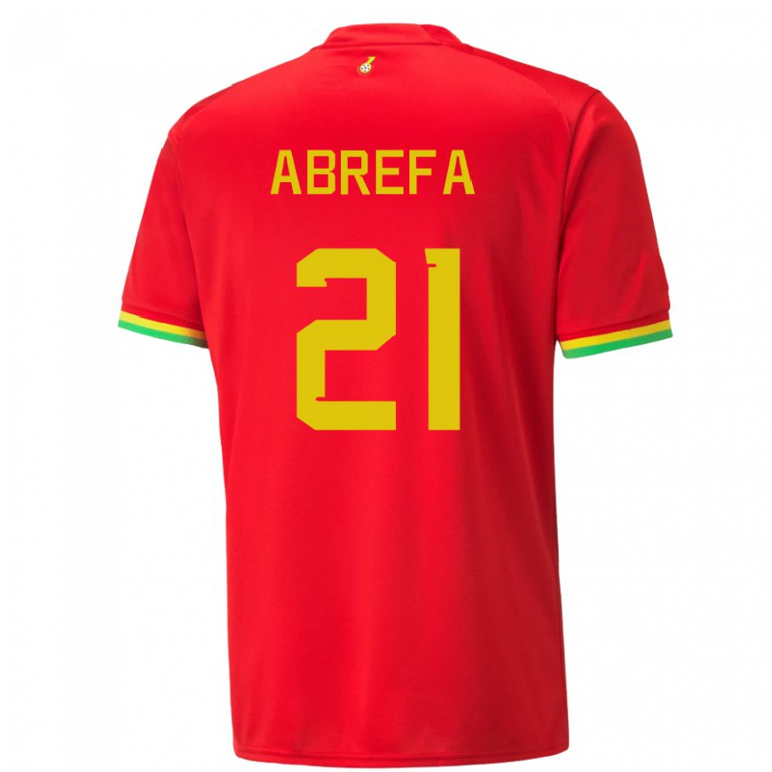 Kandiny Kinderen Ghanees Kelvin Abrefa #21 Rood Uitshirt Uittenue 22-24 T-shirt België