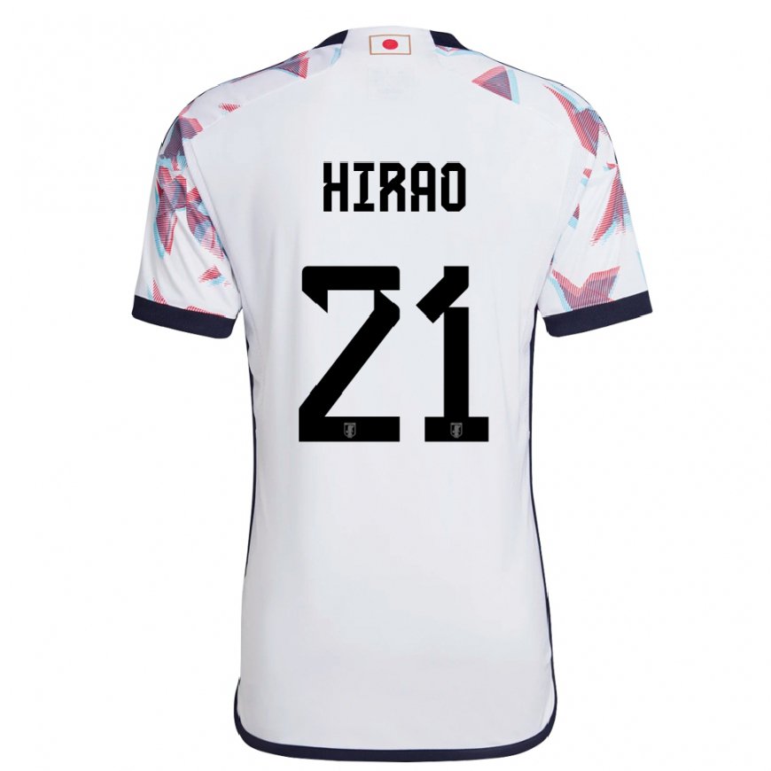 Kandiny Niño Camiseta Japón Chika Hirao #21 Blanco 2ª Equipación 22-24 La Camisa