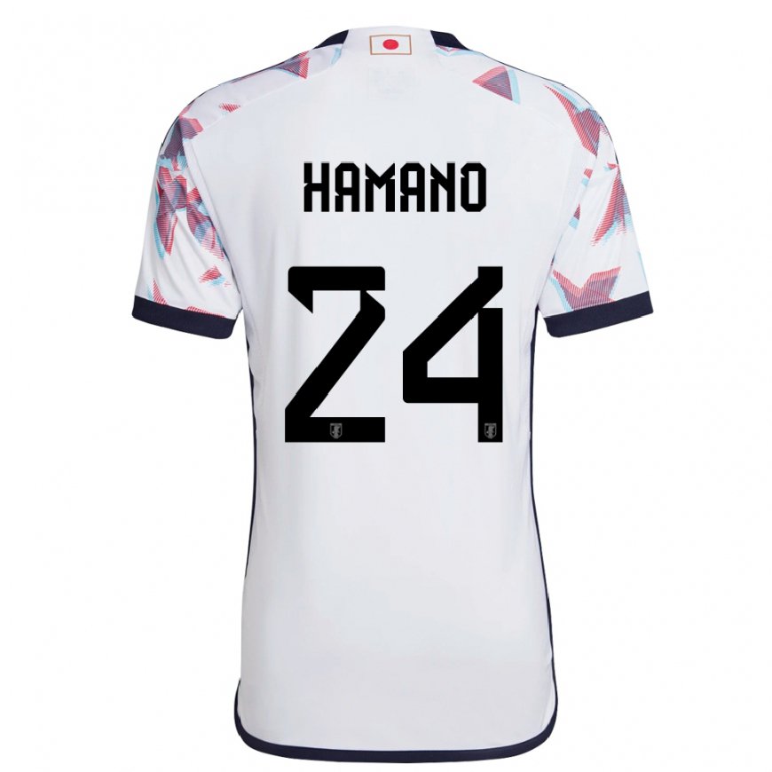 Kandiny Niño Camiseta Japón Maika Hamano #24 Blanco 2ª Equipación 22-24 La Camisa