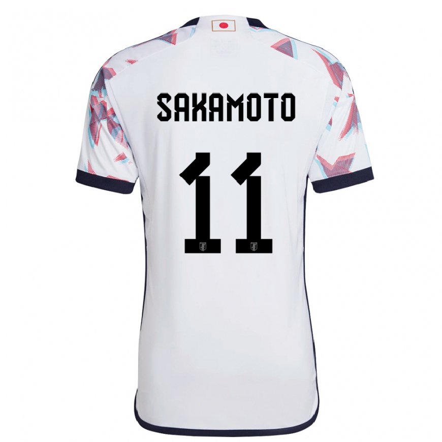 Kandiny Kinderen Japans Isa Sakamoto #11 Wit Uitshirt Uittenue 22-24 T-shirt België