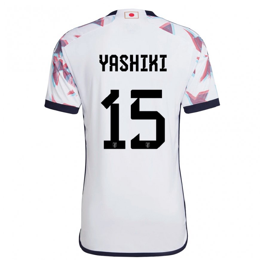 Kandiny Niño Camiseta Japón Yusei Yashiki #15 Blanco 2ª Equipación 22-24 La Camisa