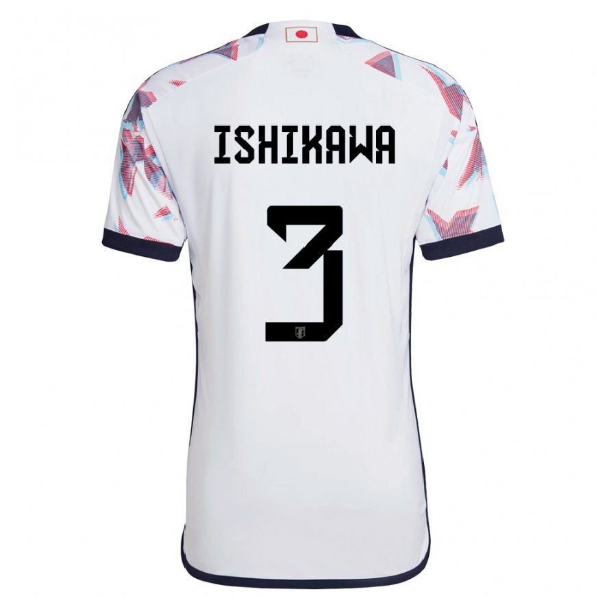 Kandiny Niño Camiseta Japón Seita Ishikawa #3 Blanco 2ª Equipación 22-24 La Camisa