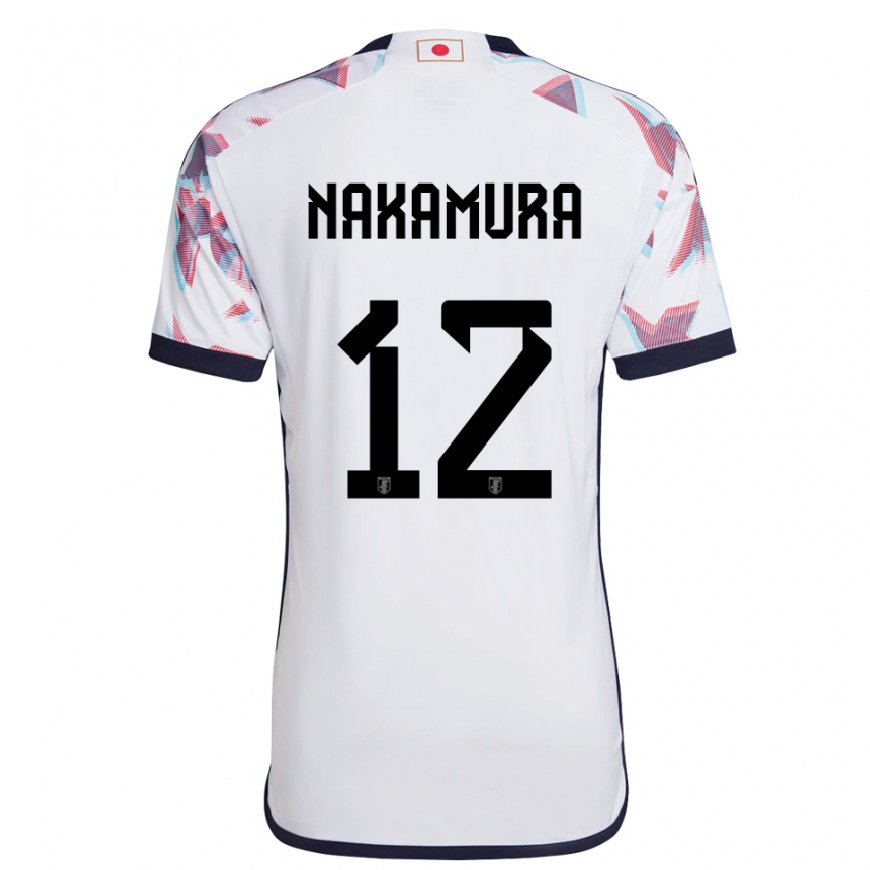 Kandiny Kinder Japanische Keisuke Nakamura #12 Weiß Auswärtstrikot Trikot 22-24 T-shirt Österreich