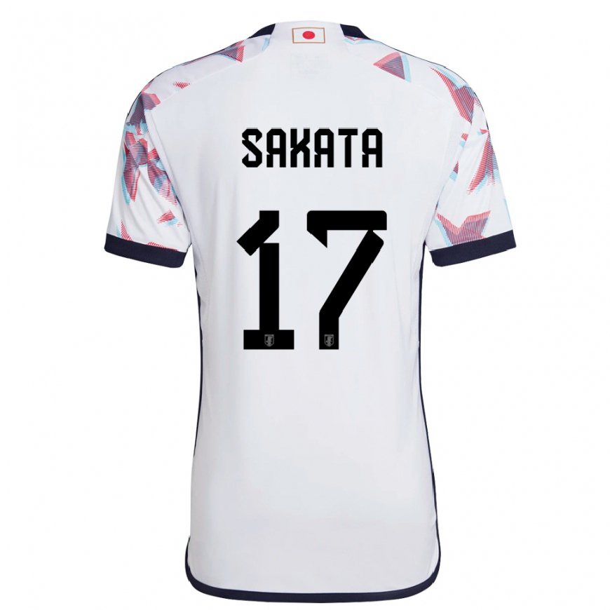 Kandiny Niño Camiseta Japón Reiya Sakata #17 Blanco 2ª Equipación 22-24 La Camisa