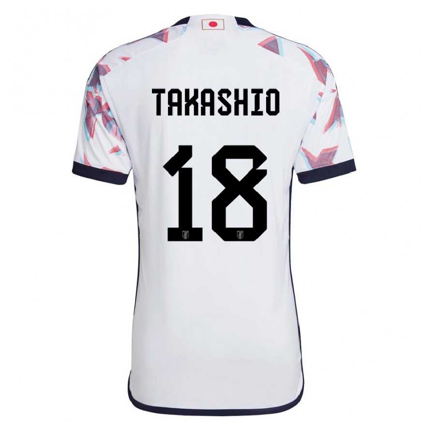 Kandiny Niño Camiseta Japón Hayase Takashio #18 Blanco 2ª Equipación 22-24 La Camisa