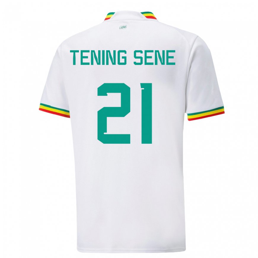 Kandiny Uomo Maglia Senegal Tening Sene #21 Bianco Kit Gara Home 22-24 Maglietta