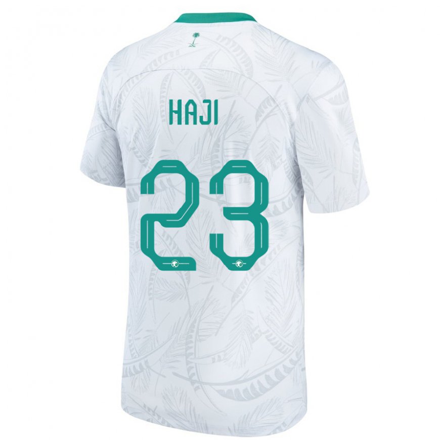 Kandiny Herren Saudi-arabische Talal Haji #23 Weiß Heimtrikot Trikot 22-24 T-shirt Österreich